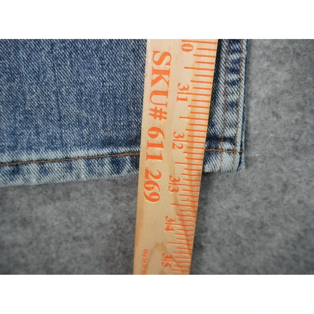 Vintage‎ Levis 545 Jeans Mens 38x34 (36x32.5) Blue Denim Loose Stained Brown Tab